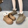 Women's Snow Boots Flat-soled, Warm Winter Women Boots Large-sized Ankle and Short Boots Female