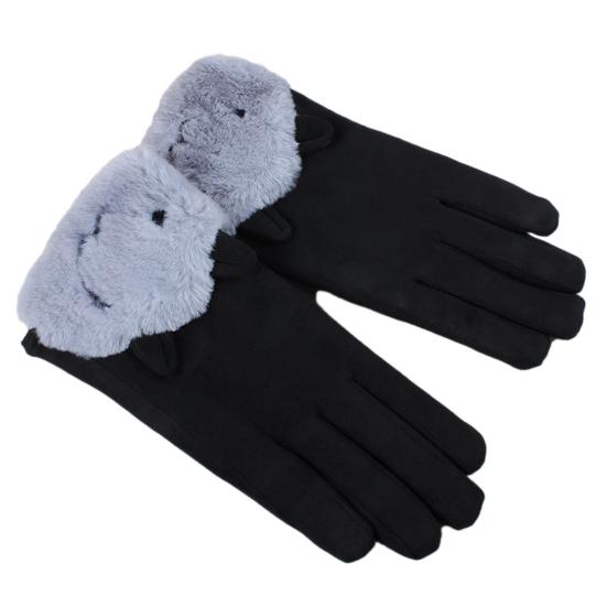 

Ветрозащитные перчатки для езды на велосипеде на открытом воздухе с сенсорным экраном для вождения, теплые замшевые перчатки
