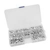 350pcs M4 Flat Head Solid Aluminum Rivets Assortment Kit Length 4 6 8 10 12 16 20mm