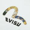 Evisu SS23 Jacquard Pattern Little Seagull Patch Multi-Pocket T-Shirt Men T-Shirt White 2ESHTM3TS591RXCT