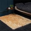 Nordic Style Plush Living Room Carpet - Cute Full Coverage Imitation Wool Rug for Bedroom & Sofa Area.