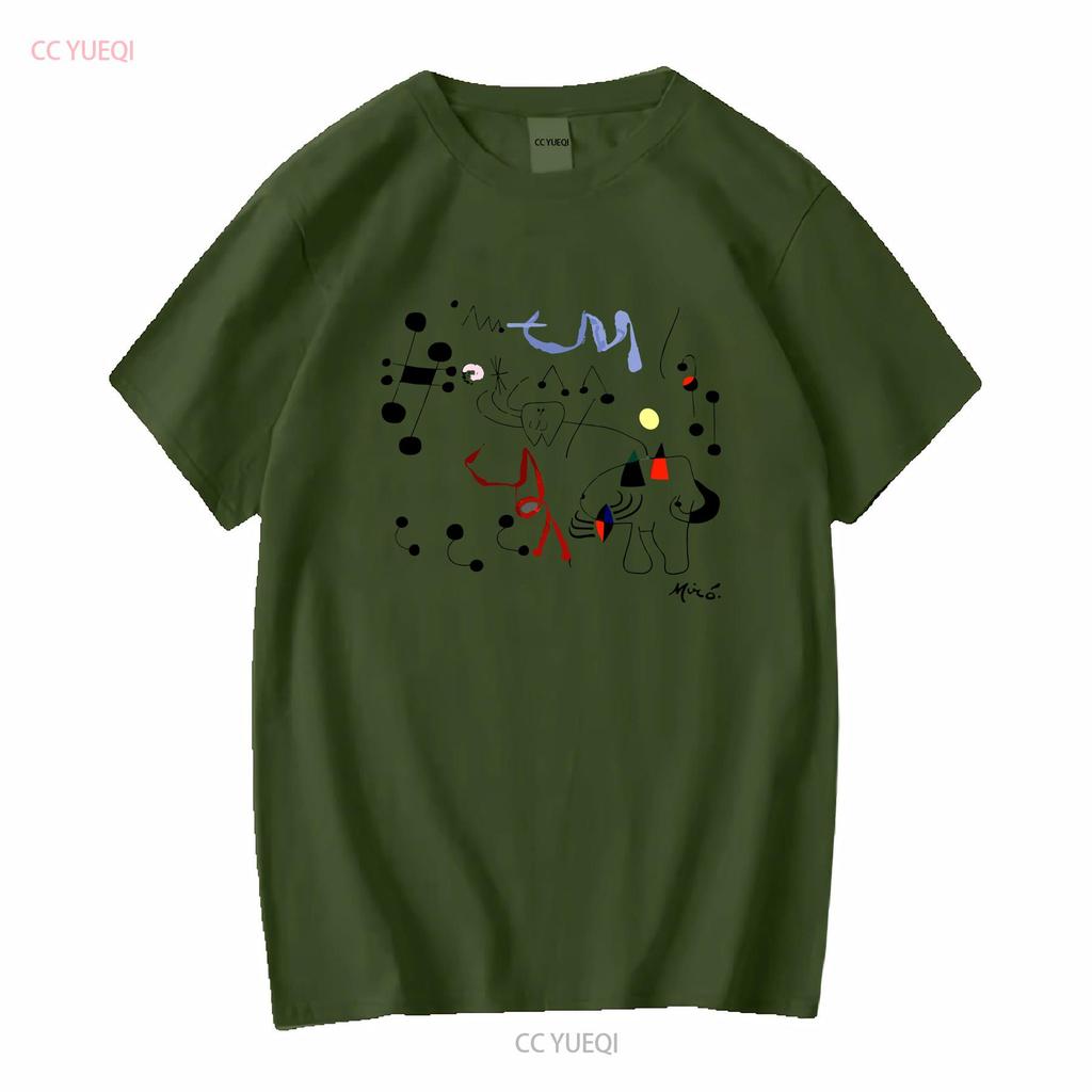 Joan Mirós Kunstwerk „Frau träumt von der Flucht“ (1945) – T-Shirt, lang- oder kurzärmelig, Vintage-Stil, gewaschen, dehnbar, stylisch