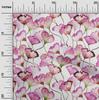 oneOone Cotton Flex Peach Fabric Flower Watercolor Quilting Supplies Print Sewing Fabric By The Yard 40 Inch