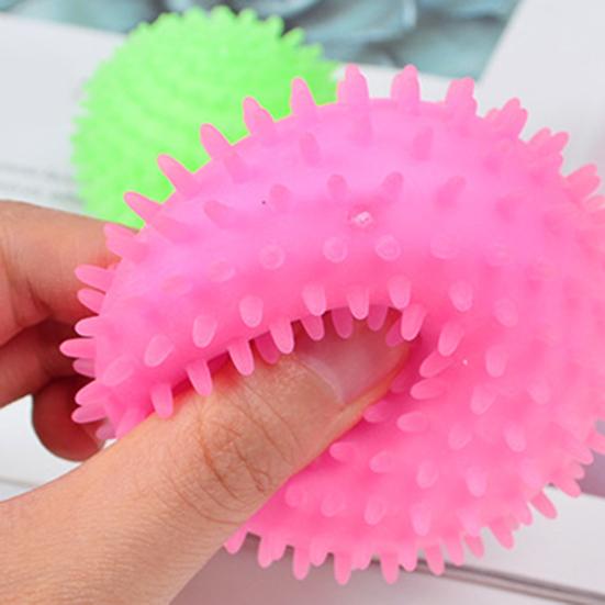 Stress Ball Bouncy Multi-functional Luminous LED Flashing Spiky Balls for Home