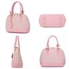 Rhombus embroidered women's bag oval shell bag large capacity portable shoulder bag oblique span bag