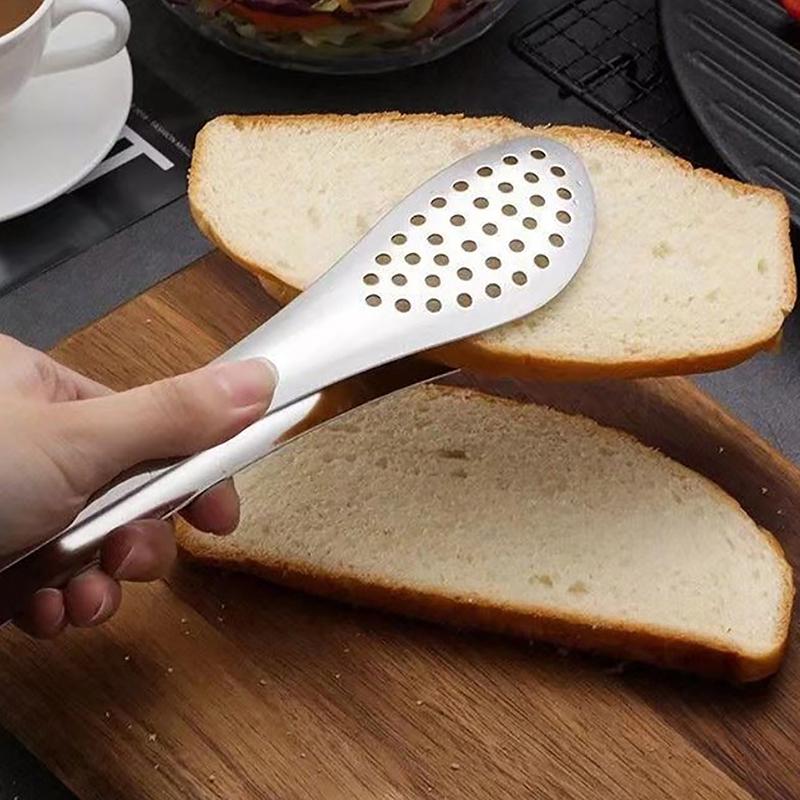 Kitchen Tongs Kitchen Utensils Bbq Food Clip Kitchen Chief Tongs Stainless Steel Portable For Picnic Barbecue Cooking