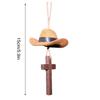 Car Pendant Western Vintage Cross Pendant Retro Car Charm Rearview Mirror Accessories For Birthday Christmas Men Women Driver