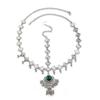 Retro Ethnic Style Headdress Multifunctional Forehead Pendant Tassel Forehead Chain Silver Color Beads Tassel Hair Accessories