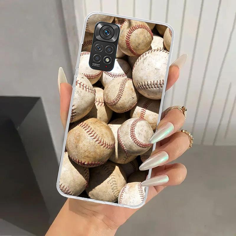 

Baseball Sport Phone Case for Xiaomi Redmi Note 15 14 14S 13 12S 12 Pro 11S 11 Plus 11T 11E 10S Soft Funda Print Shell Redmi Not Redmi Note 10 Pro 4G