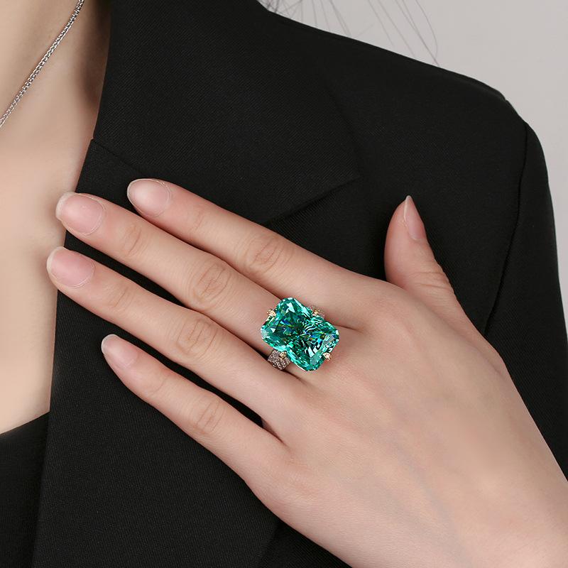 Jewelry Simulation Redeen Cut Texture Ring Heroine Stone 15 * 20