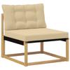 Outdoor Sofa Set 7 pcs White and Beige 79 x 79 x 37 cm