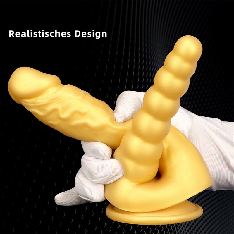 Dámské vaginální dildo zadní vestibul Duo s dvojitou hlavou anální kolík s kondicionérem a masturbátorem produkty pro dospělé