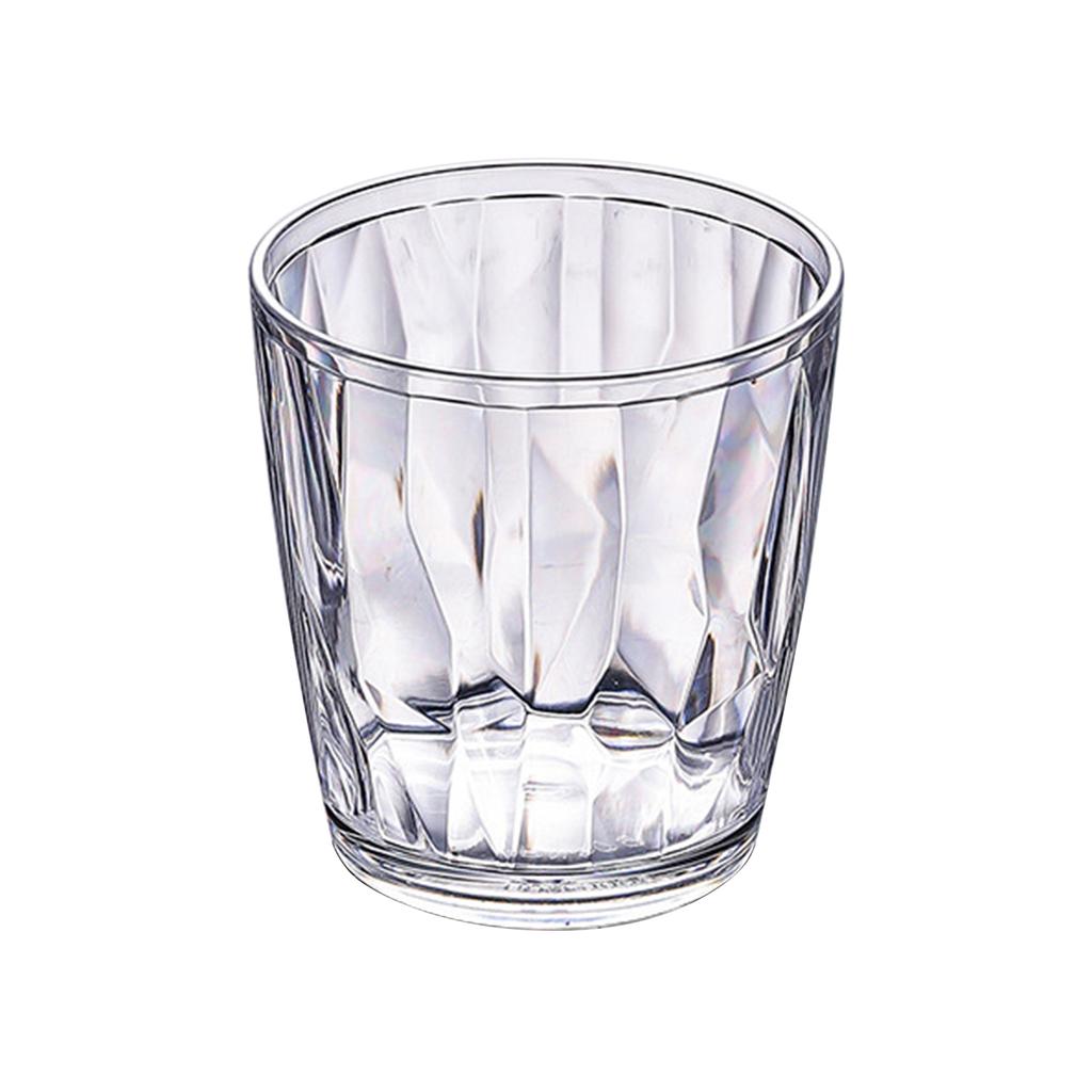 Unbreakable Drinking Glasses 210ml Acrylic Shatterproof Water Tumblers Reusable Fruit Juice Beer Champagne Cup for Bar