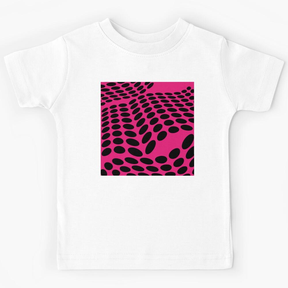 Modern Dot Design Bright Pink Kids T-Shirt 170