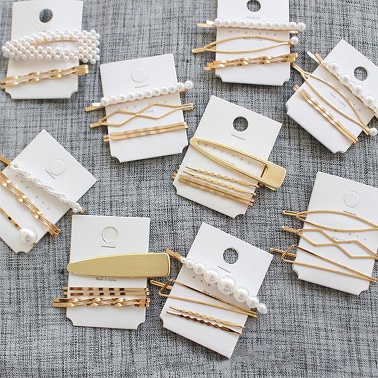 Fashion Jewelry Hairpins Clips Plated Women Pearl Hair Clips Bridal Headdress