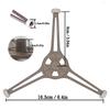 Replacement Microwave Turntable Ring Stable Triangular Design Heat Resistant for Various Microwave Oven Brands