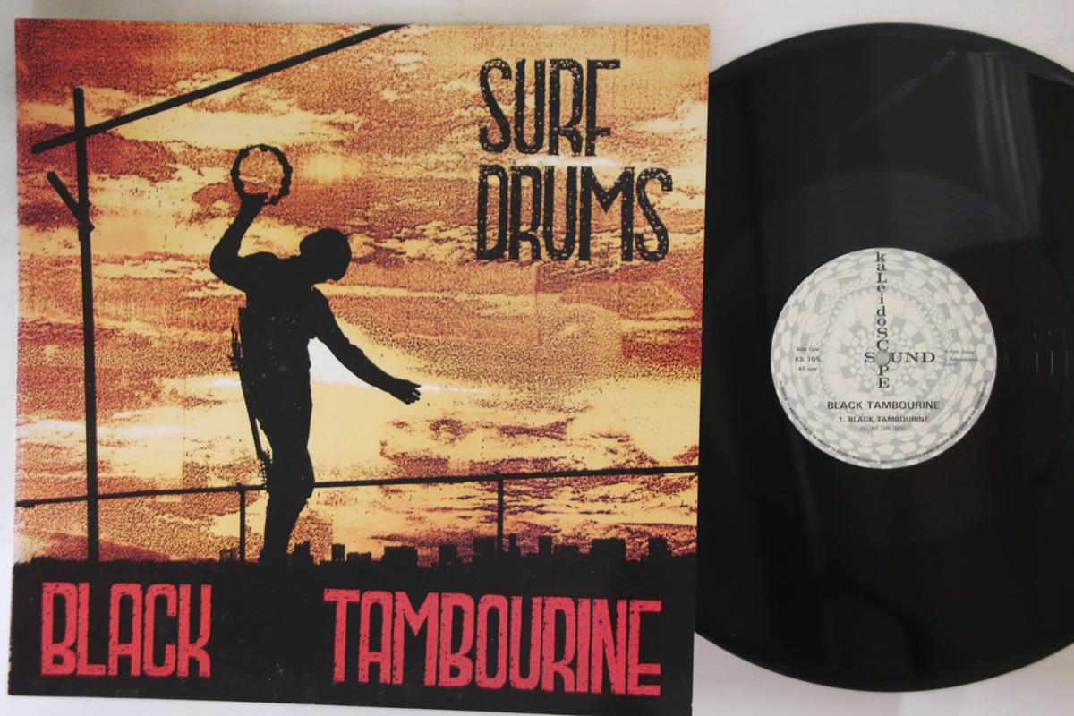 

12inch Record SURF DRUMS - Black Tambourine KS105 KALEIDOSCOPE SO 1987 UK Rock Used