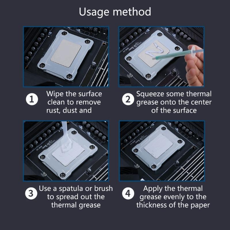 Set Pastă Termică pentru Răcire Calculator Material Eficient Conductiv Termic pentru Instalarea Radiatoarelor CPU GPU