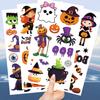 10pcs Halloween cartoon temporary tattoo stickers, suitable for children, party decorations and high-quality festive body art