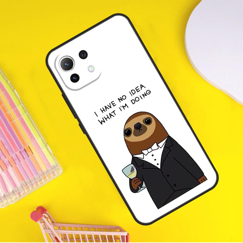 Sloth Animal Cute Cover For Xiaomi 14 Ultra 13 11T 12T 13T 14T Pro POCO X6 X7 Pro X3 X5 F3 F5 F6 M6 Pro Case