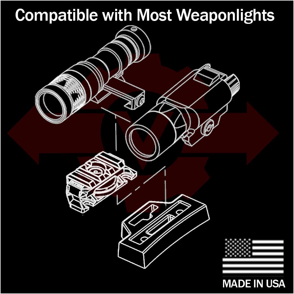 Thyrm VariArc Helmet Mount for Team Wendy Rails for Light Made in the USA (Black), Adjustable, Mounting,
