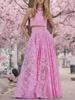 Women's Casual Fashion Sleeveless Pocket Long Dress One-Piece Set Outfit