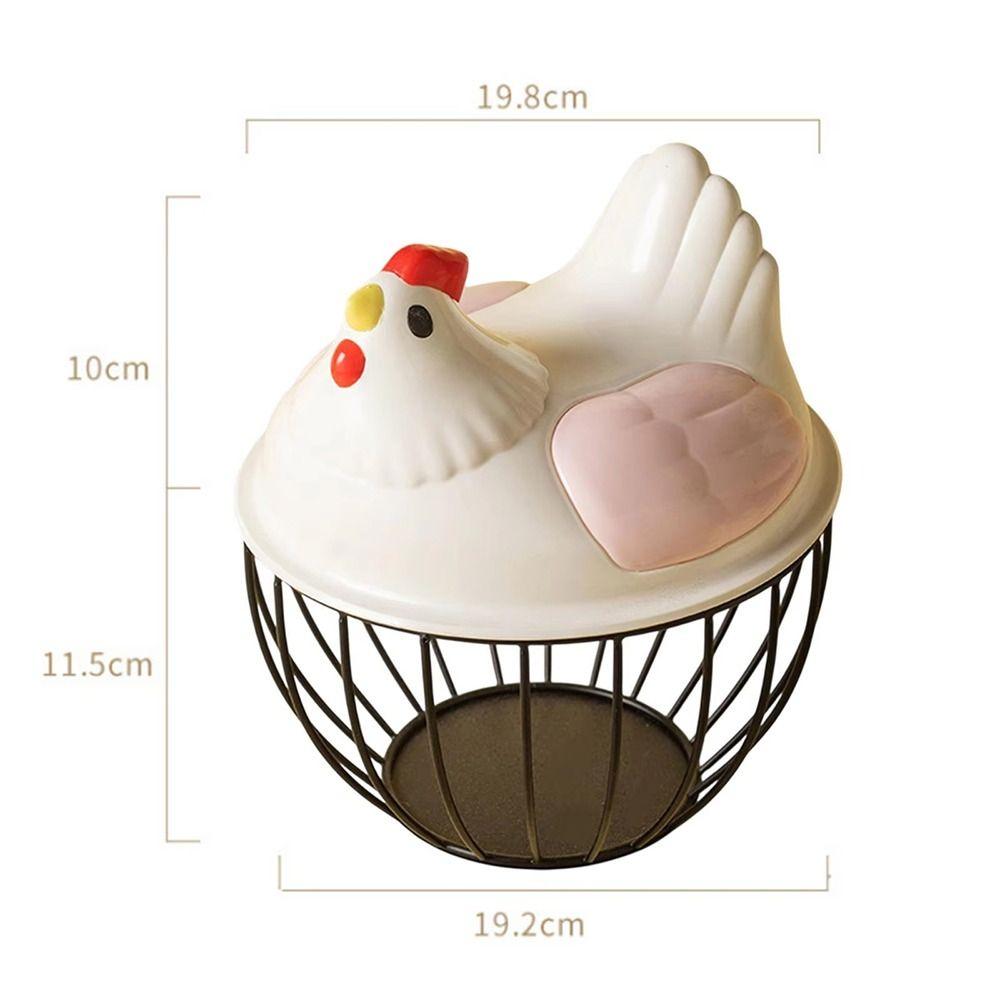 1Pcs Portable Egg Storage Basket Iron Egg Holder Durable Kitchen Organizer