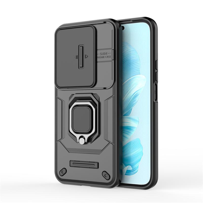 For Honor 200 Lite Case Cover Huawei Honor 200 Lite Capas Shockproof Back Slide Lens Protector Ring Holder Fundas Honor 200 Lite