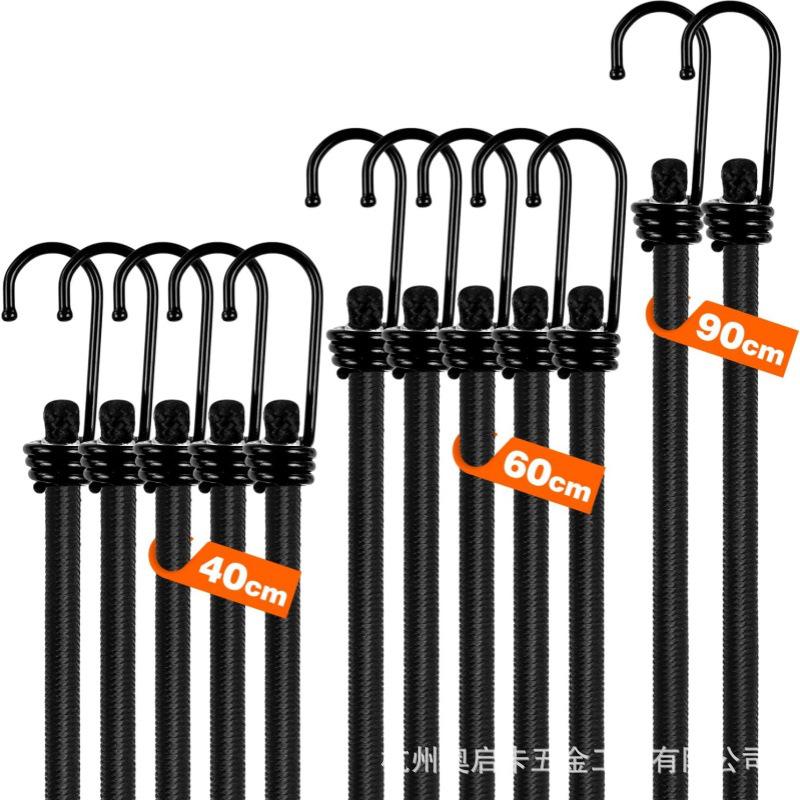 

12PC Titanium Hook Luggage & Binding Straps for Motorcycles & Bicycles