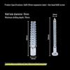 Lightweight Iron Christmas Tree Expansion Tube with Serrated Gecko Screw for Brick and Cement Walls
