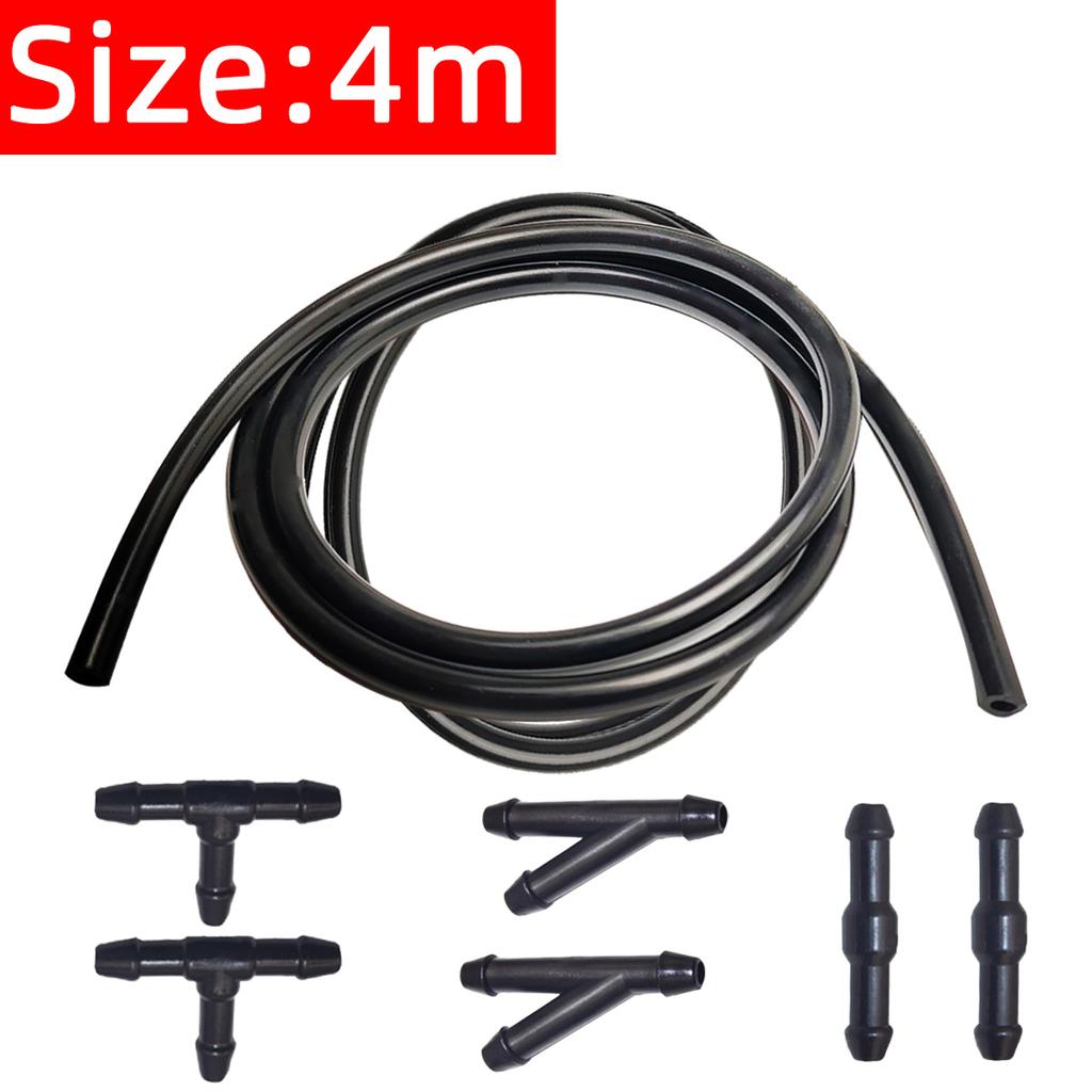 Windshield Wiper Washer Nozzle Hose with Connector Kit T Y I 3 Types Joint Windscreen Spray Jet Water Hose Fluid Tube Joiner