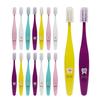 MSDENTAL 242 Junior Toothbrush, for Upper Elementary School Students, Double-Layer Extra-Fine Bristles, 16 Brushes