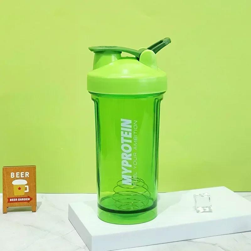 500ML Transparent Graduated Cup Sports Shake Bottles Fitness Portable Water Blender Bottle Milkshake Protein Powder Mixing Cup