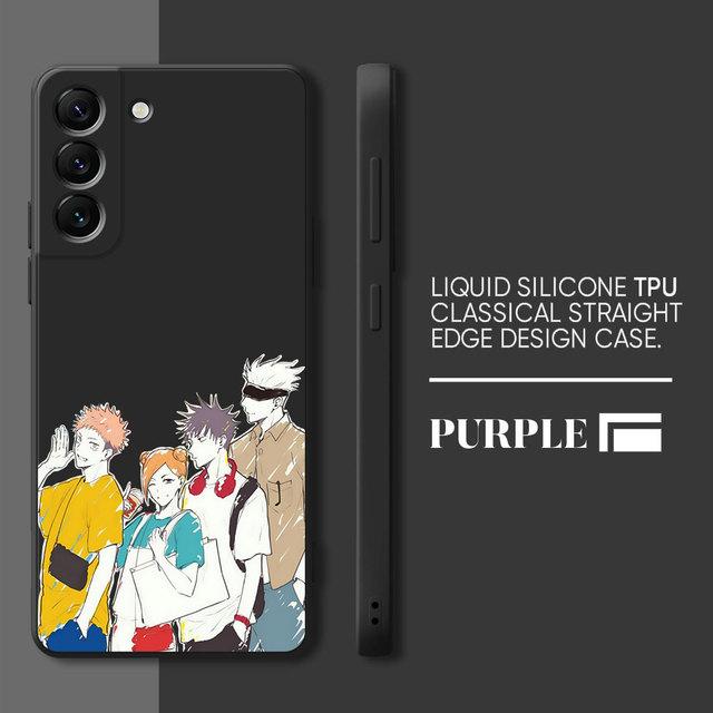 Custodia Jujutsu Kaisen Yuji Itadori Per Samsung Galaxy S10 S21 5g S10e S23 Ultra S20 Fe S8 S9 Plus S22 Quadrata Liquida Morbida
