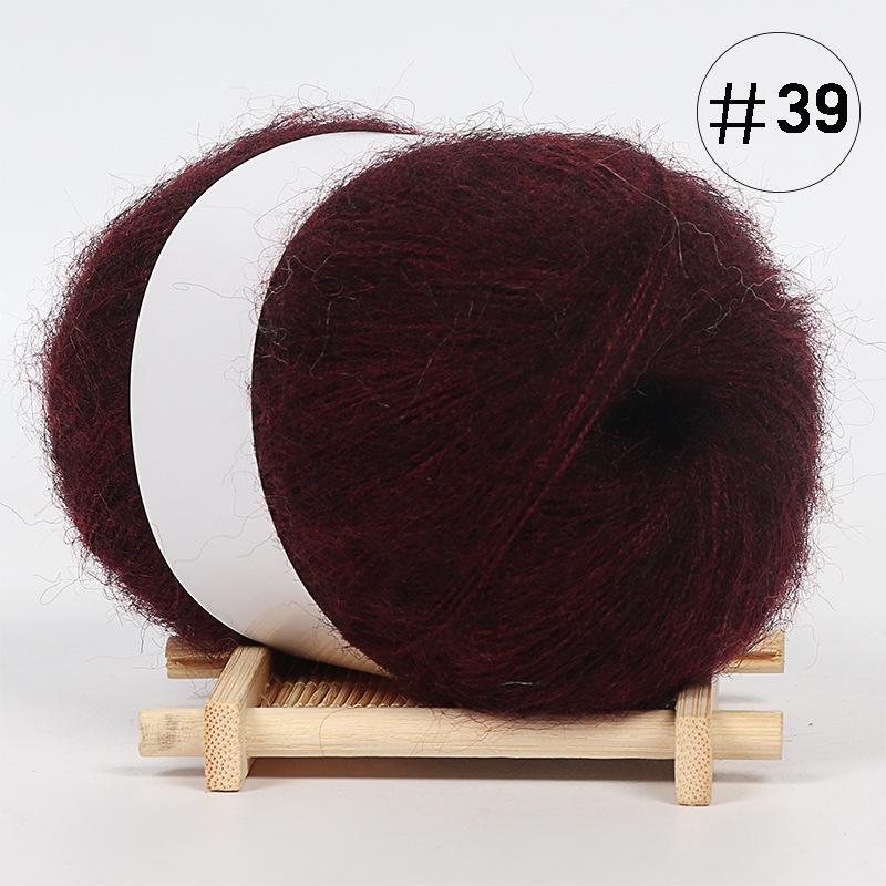 5Pcs Baby Mohair, Hand-woven DIY Sweater Scarf Thread Baby Thread Fine Wool
