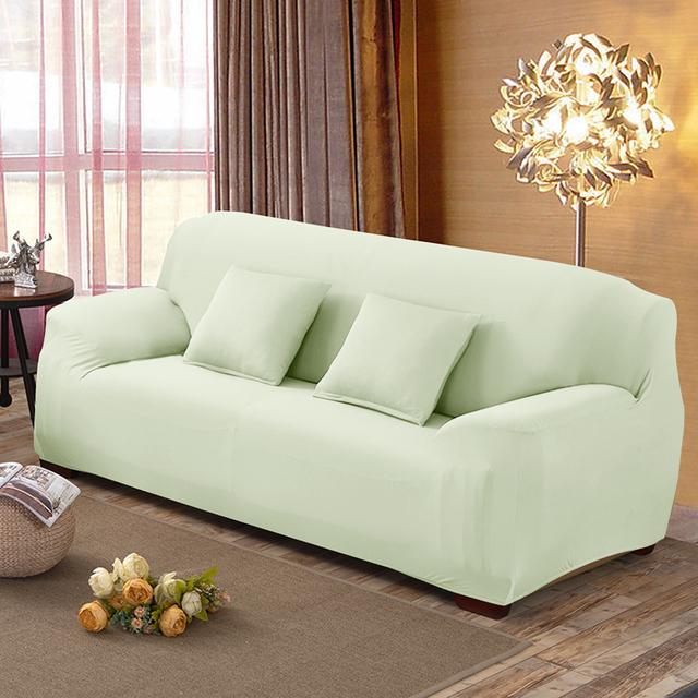 

Эластичный однотонный чехол для дивана, эластичные чехлы для дивана для гостиной, чехол для дивана, стула, дивана, домашний декор 1/2/3/4-местный S size (90-140cm)
