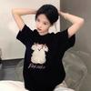 American High Street Cotton Short-sleeved T-shirt Women's Design Sense Niche Loose Large Size Fat Mm Half-sleeved Top T-shirt Summer