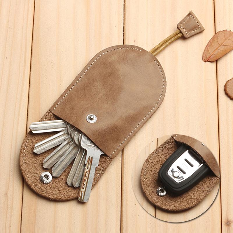 MENDY Echte Leder Taschenanhänger und Accessoires Vintage Schlüsselhalter Etui Schlüssel Tasche Herren und Damen Schlüssel Tasche Schlüssel Organizer In