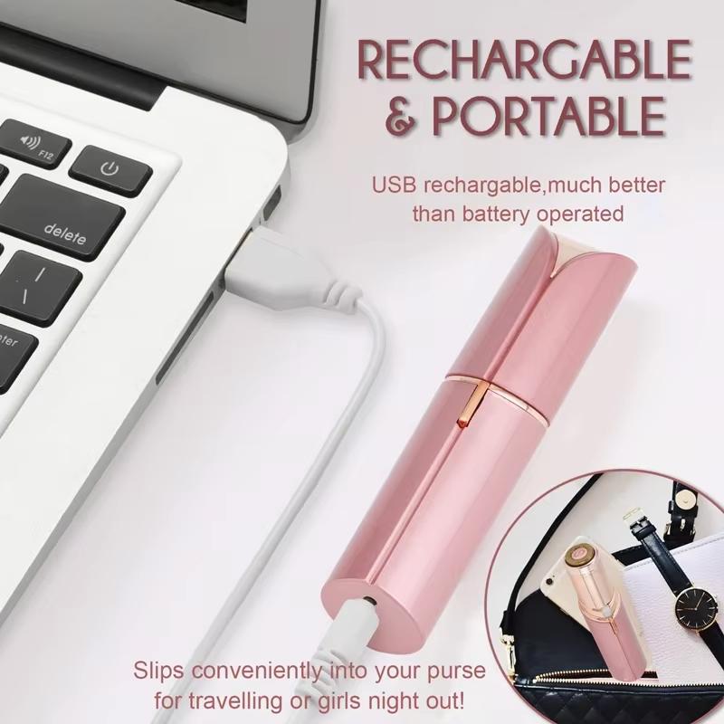 USB Electric Epilator Women Hair Removal Bikini Facial Shaver Painless Trimmer Body Depilator Machine for Face Legs