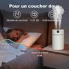 2L Humidifier for Bedroom with LED Screen, Double Spray Cool Mist Air Humidifiers with 2pcs Cotton Swab