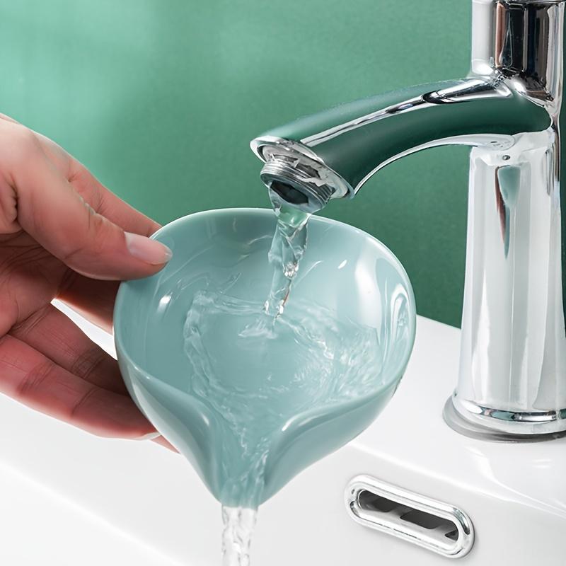 1PC Elegant Leaf Soap Holder Drains Powerful Adsorption Enhances Bathroom Decor and Keeps Soap Dry