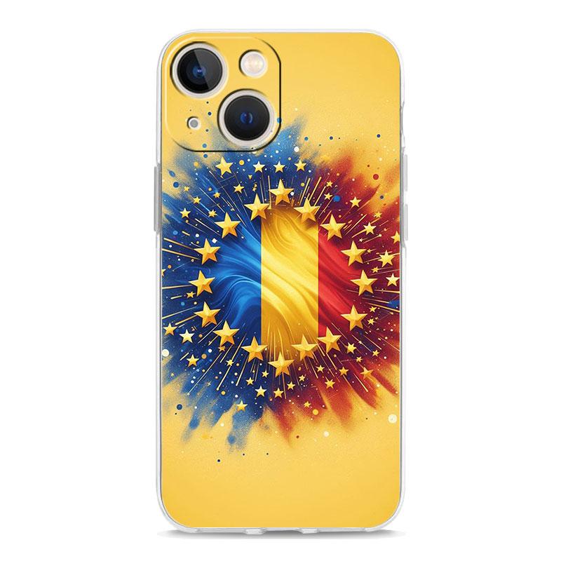 Phone Case For iPhone 17 Air Cases iPhone 16 15 12 13 14 Pro Max SE 7 8 Plus iPhone11 Clear Soft Cover Romania Flag