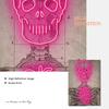 Neon Skeleton Vintage Diagram Art Print Medical Poster Modern Neon Heart  Canvas Painting Doctor Office Room Wall Pictures Decor