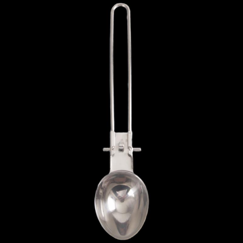 OEING Stainless Steel Folding Outdoor Picnic Deep Spoon One Size