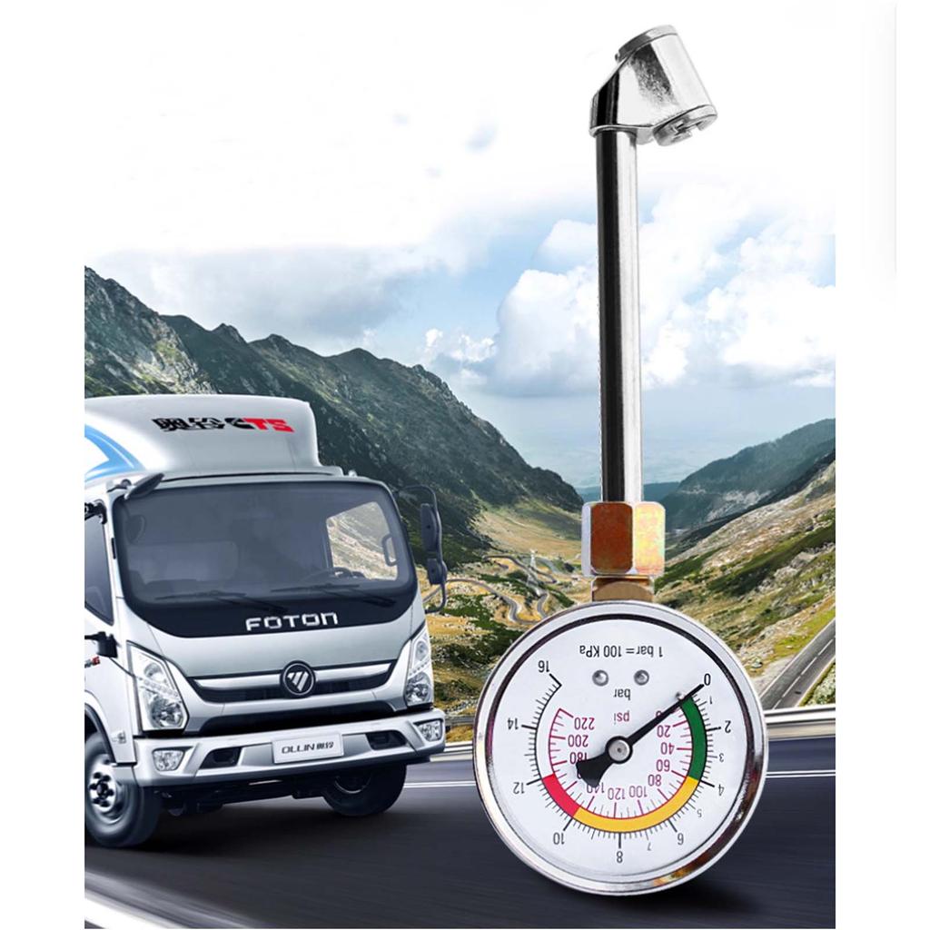High-Precision Car & Truck Tire Pressure Gauge - Vehicles Air Pressure Monitor with Deflation Valve
