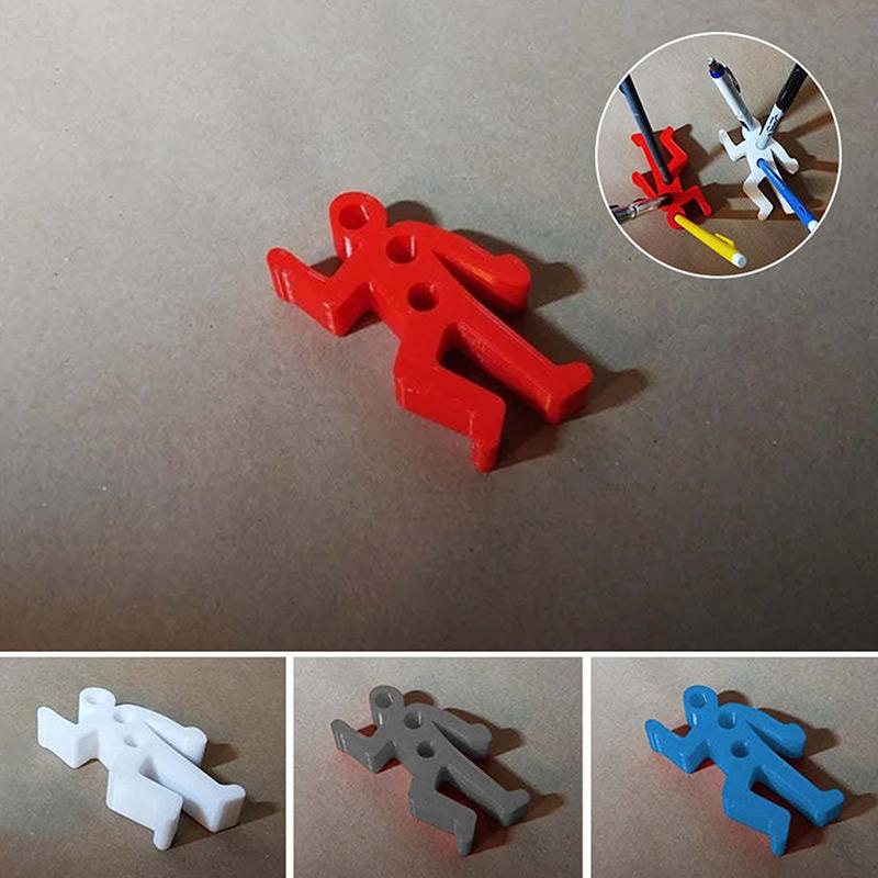 Creative Crime Scene Desk Organizer Lightweight Plastic Pen Container Office Supplies Funny Crime Scene Human Pen Container