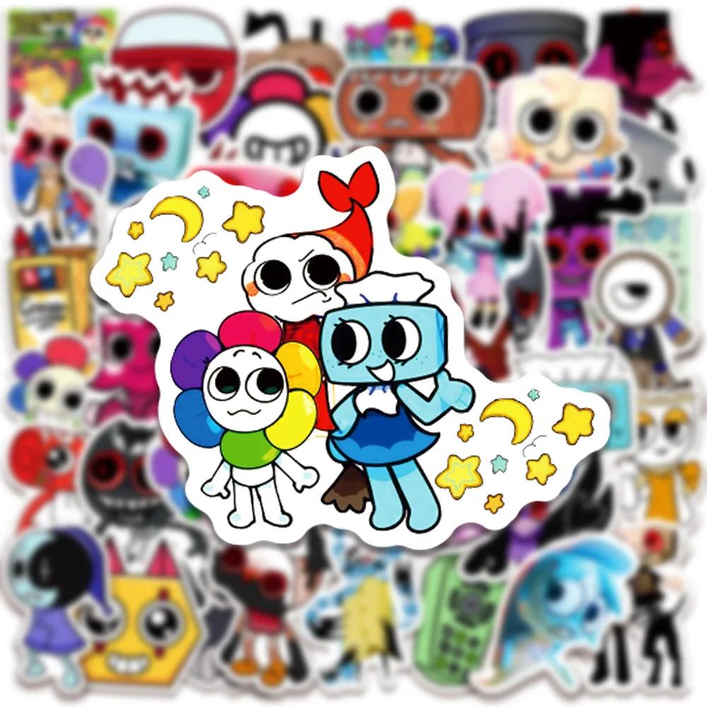 50 sztuk Śmieszne Naklejki Gra Dandys World Urocze Kreskówkowe Naklejki Graffiti Zabawka DIY Naklejka na Butelkę z Wodą Laptop Telefon dla Dzieci Zabawka