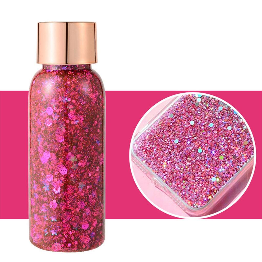 Body Glitter Gel Face Glitters Body Gel Sequins Tekuté oční stíny Chunky Glitter