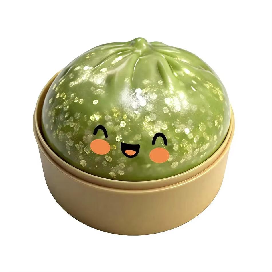 Hot Cute Dumpling Squishy Toy Steamed Stuffed Bun Squeeze Decompression Slow Rising Anti Stress Reliever Soft Kids Sensory Gift
