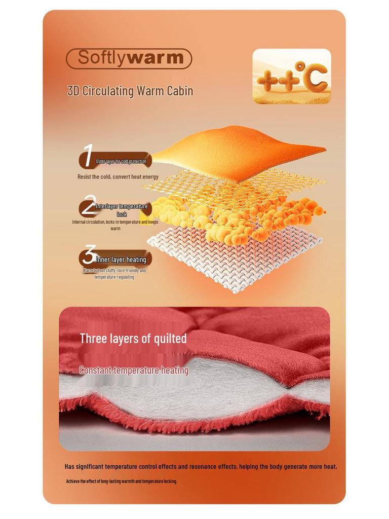 Antibacterial Quilted Children's Autumn/Winter Pajamas Set - Red Top & Pants for Boys and Girls